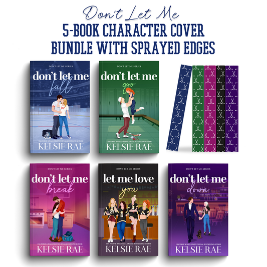 Don't Let Me 5-book character cover paperback bundle with sprayed edges