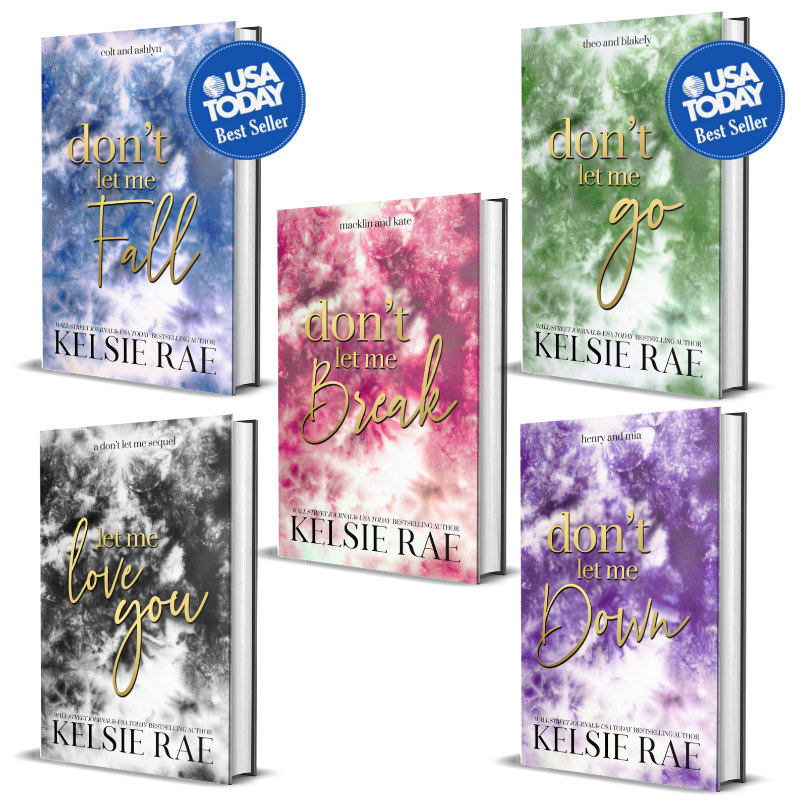 Don&rsquo;t Let Me Series Gold Foil Hardback Bundle – Author Kelsie Rae