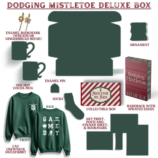 Dodging Mistletoe Deluxe Collector's Box contents - collectible box revealed