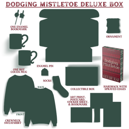 Dodging Mistletoe Deluxe Collector's Box contents - hardcover revealed