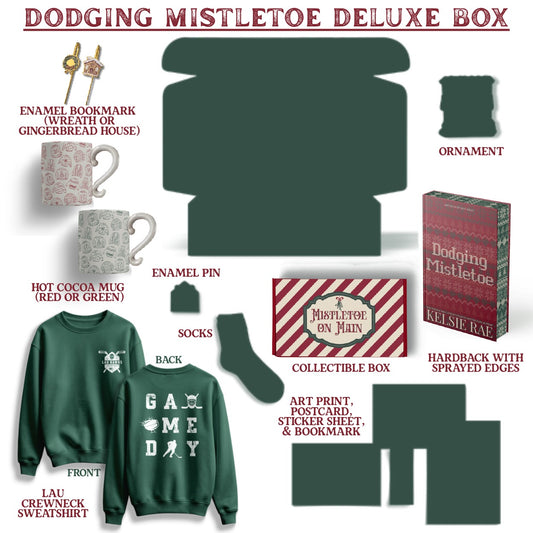 Dodging Mistletoe Deluxe Collector's Box contents - hot cocoa mug revealed