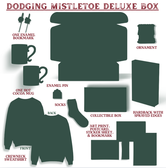 Dodging Mistletoe Deluxe Collector's Box contents – placeholder preview